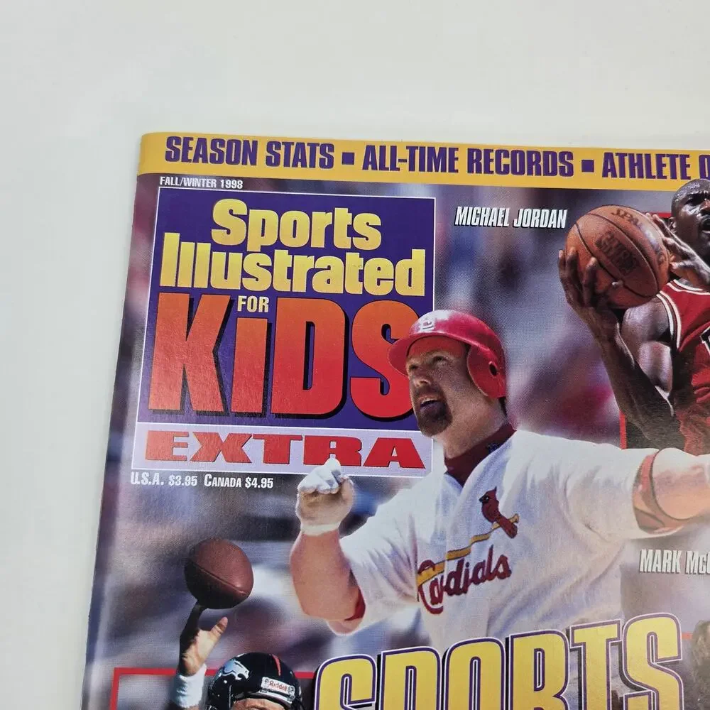 Sports Illustrated Kids Fall/Winter 1998 Sports Yearbook Michael Jordan Poster